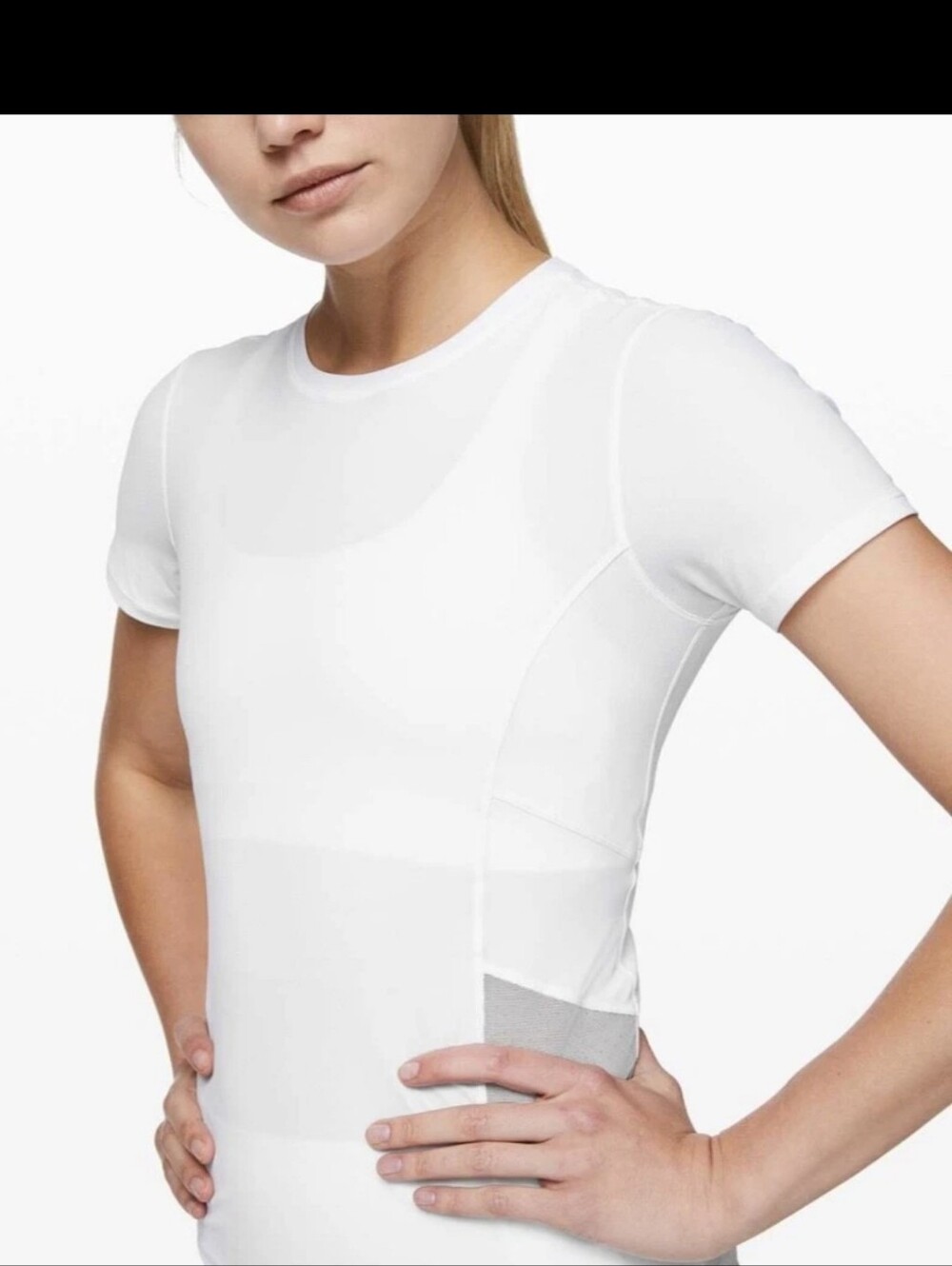 Lululemon  Women's Cross Court Play White W/light Blue Dots Mesh